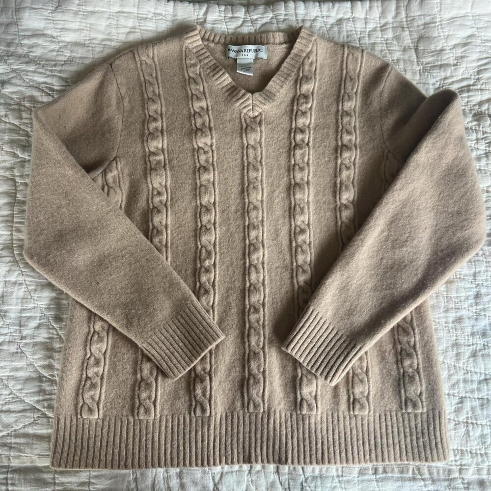 Banana Republic Lambswool Cable Knit